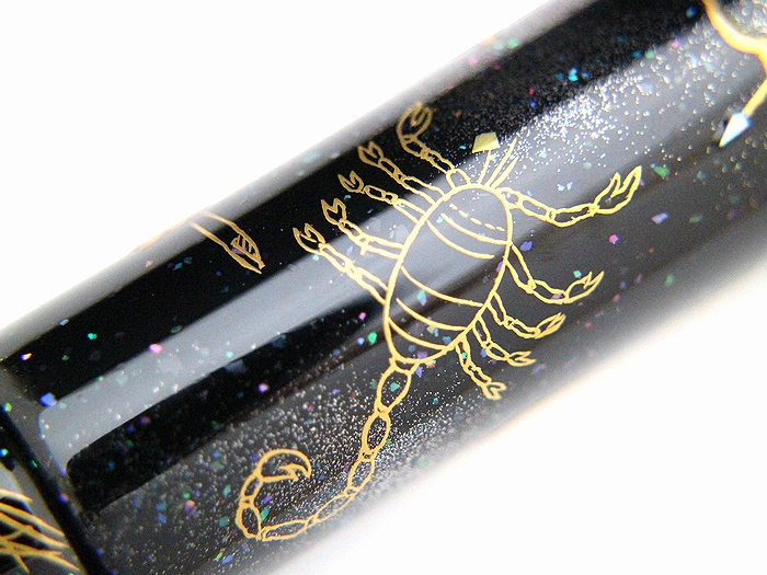 AGJ Maki-e Fountain Pen 12 Ecliptical Constellations08