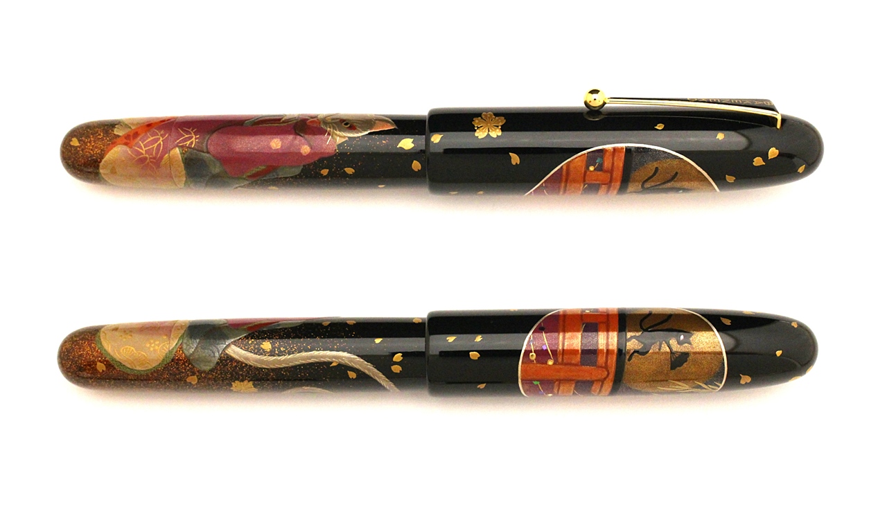 AGJ Maki-e Fountain Pen Bakeneko03