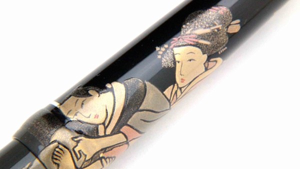 AGJ Maki-e Fountain Pen Ukiyo-e Shuga04