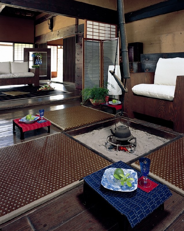 Photo1: Japanese Floor Carpet(Monn-Weaving) "Star" (1)