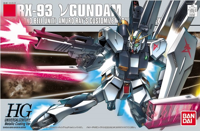Photo1: Bandai HGUC Nu Gundam RX-93 1/144 Model Kit (1)