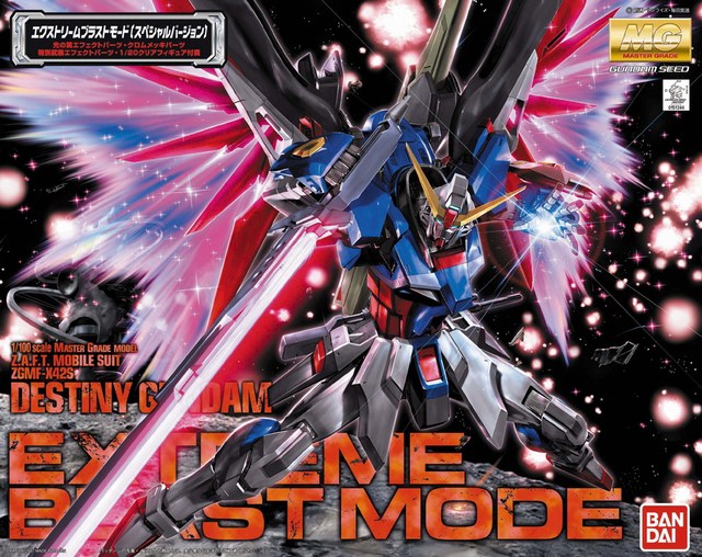 Photo1: Bandai MG Destiny Gundam Extreme Burst Mode ZGMF-X42S 1/100 Model Kit (1)