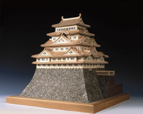 Photo1: Nagoya Castle Wooden Japanese Architecture Model Kit (1)
